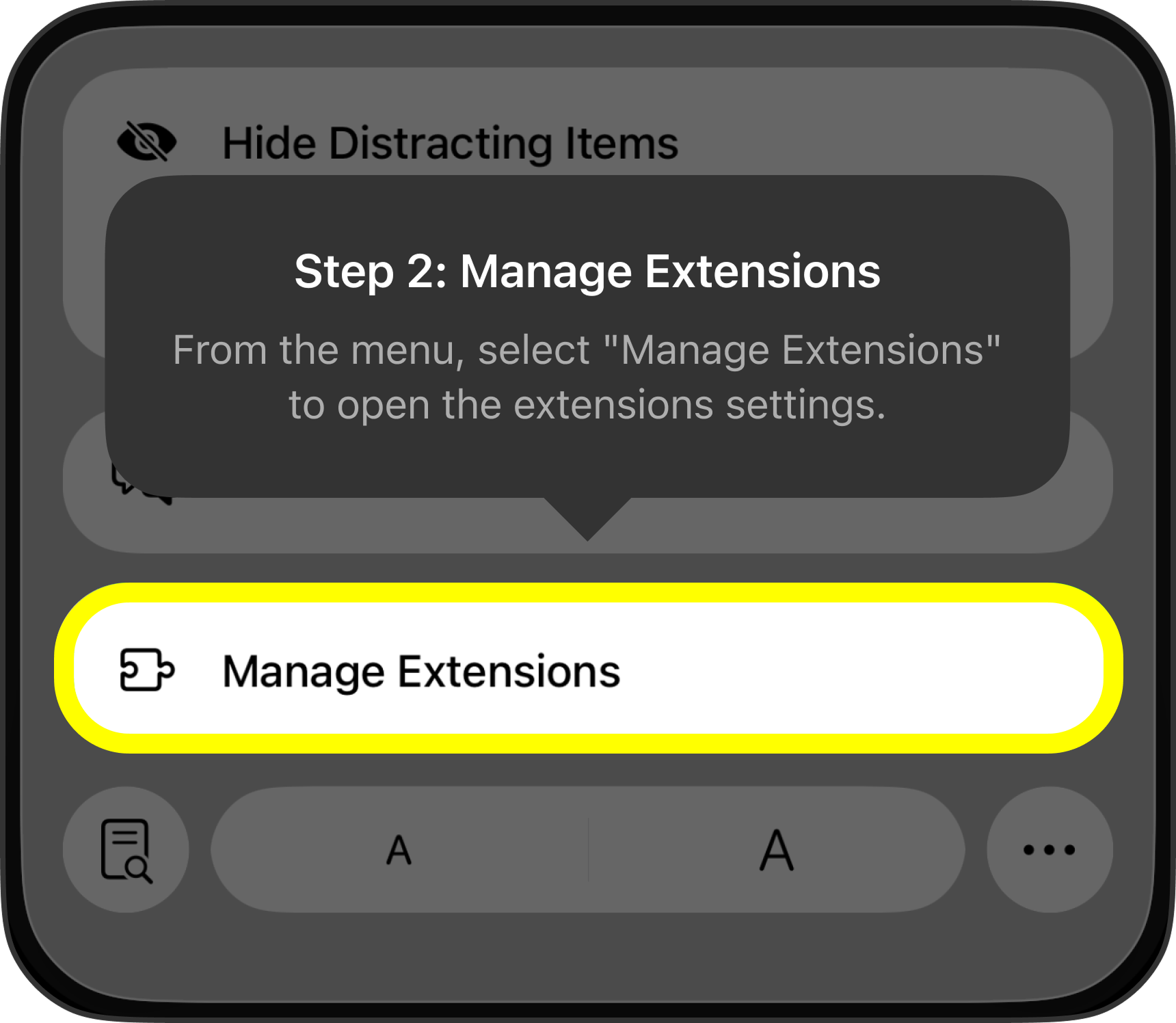 Manage Extensions