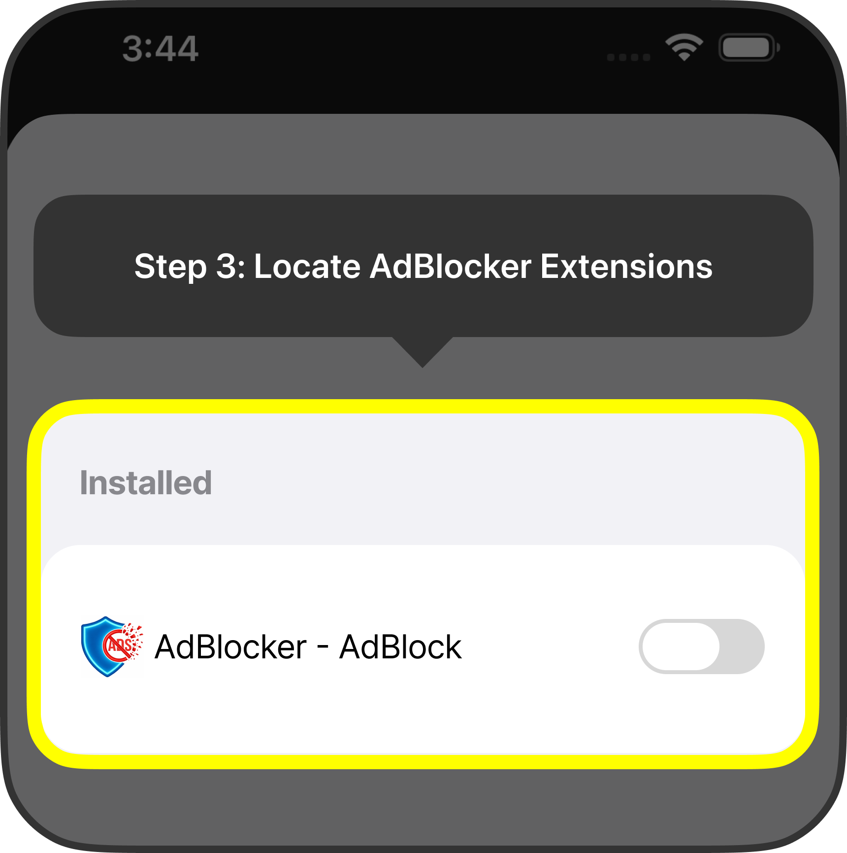 Locate Ad Blocker Extensions