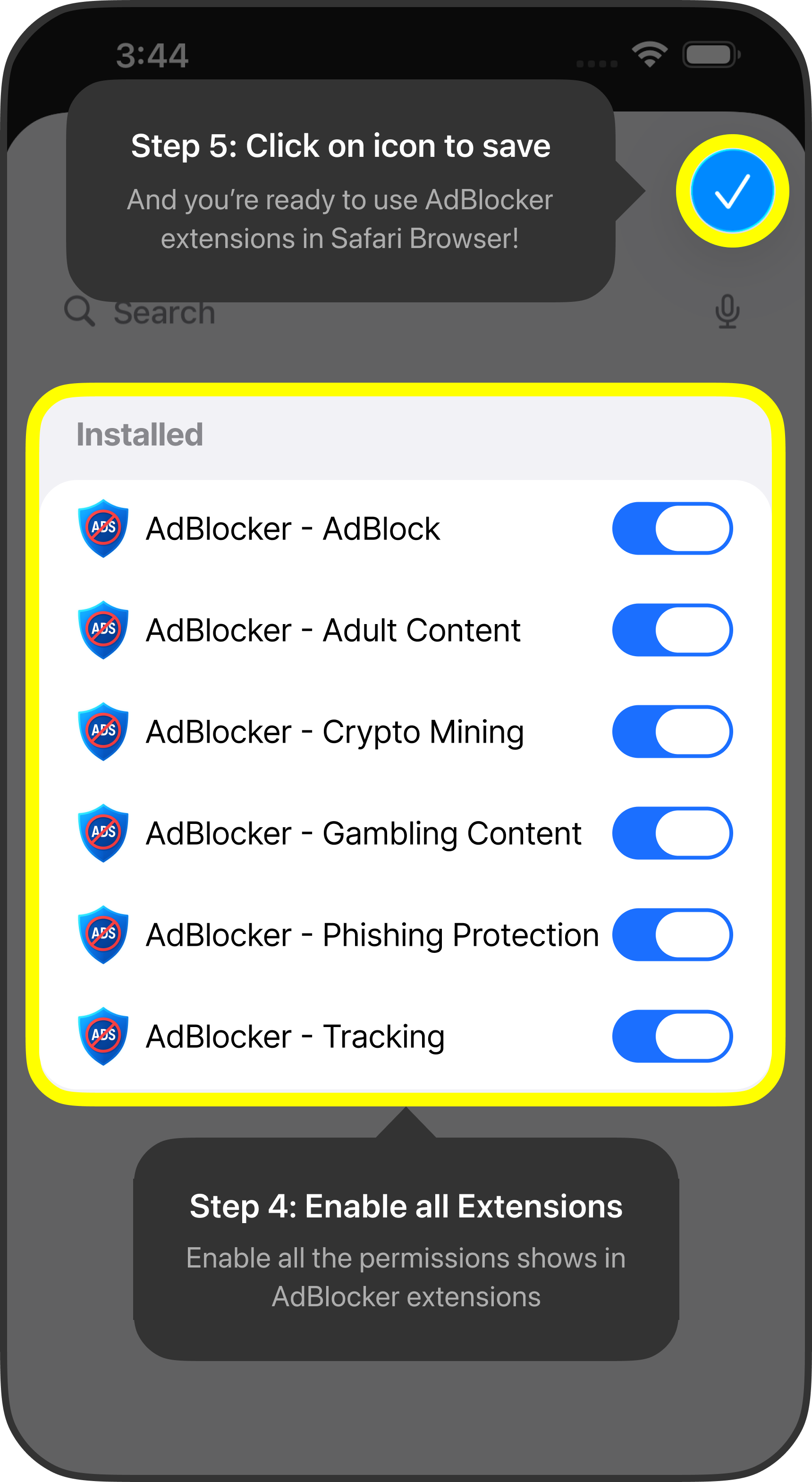 Activate the Extensions